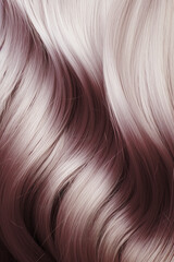 Close-up texture of curly ash hair