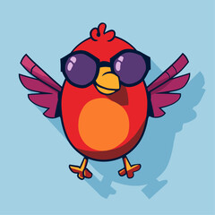 cartoon bird superhero