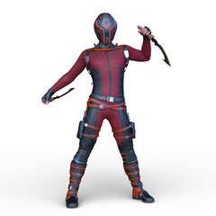 Fototapeta premium サイバーマン 3DCG レンダリング