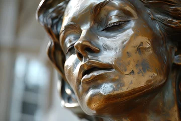 Fotobehang Bronze sculpture of a woman © Goran