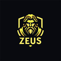 Zeus mascot and symbol logo design inspiration for e-sport team