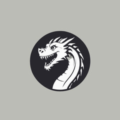 Dragon Logo EPS Format Design Very Cool