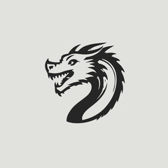 Dragon Logo EPS Format Design Very Cool