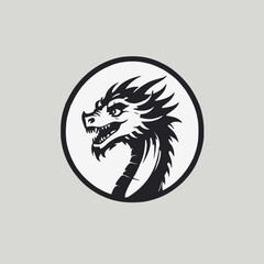 Dragon Logo EPS Format Design Very Cool