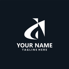 Letter AJ, JA initial Logo, modern minimalist Logotype Vector, Identity business Design element