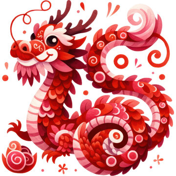 recommend clip art: 2024, Chinese New Year Watercolor Clipart, Cute Dragon, Chinese Lunar New Year, Element Chinese, Dragon, fireworks, Holiday Graphic PNG