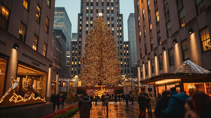 Fototapeta na wymiar New york christmas