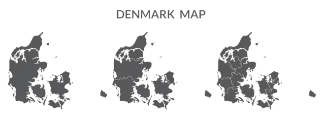Fotobehang Denmark set in grey color © Supatra