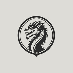 Dragon Logo EPS Format Design Very Cool