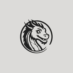 Dragon Logo EPS Format Design Very Cool