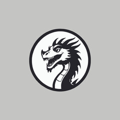 Dragon Logo EPS Format Design Very Cool