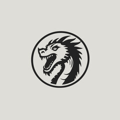 Dragon Logo EPS Format Design Very Cool