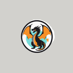 Dragon Logo EPS Format Design Very Cool