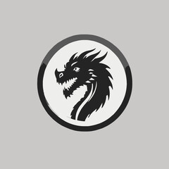 Dragon Logo EPS Format Design Very Cool