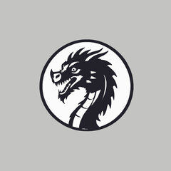 Dragon Logo EPS Format Design Very Cool