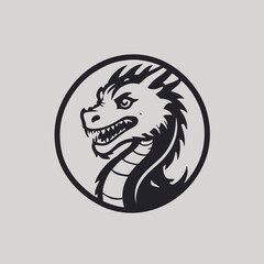 Dragon Logo EPS Format Design Very Cool