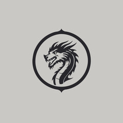 Dragon Logo EPS Format Design Very Cool