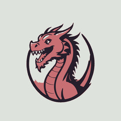 Dragon Logo EPS Format Design Very Cool