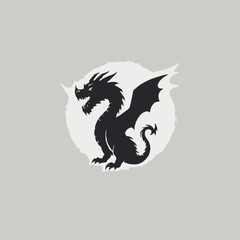 Dragon Logo EPS Format Design Very Cool