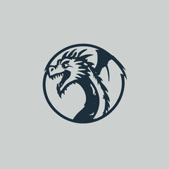 Dragon Logo EPS Format Design Very Cool