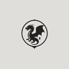 Dragon Logo EPS Format Design Very Cool