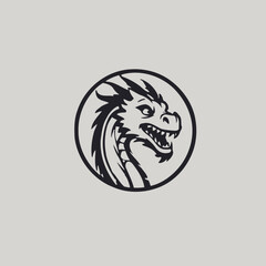 Dragon Logo EPS Format Design Very Cool