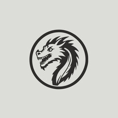 Dragon Logo EPS Format Design Very Cool