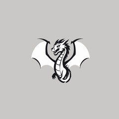 Dragon Logo EPS Format Design Very Cool