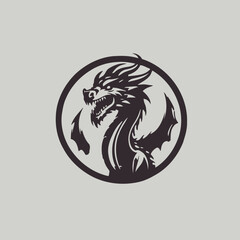 Dragon Logo EPS Format Design Very Cool