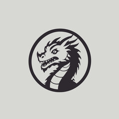 Dragon Logo EPS Format Design Very Cool