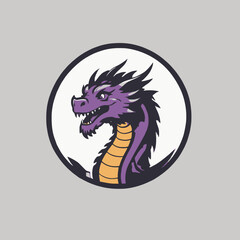 Dragon Logo EPS Format Design Very Cool
