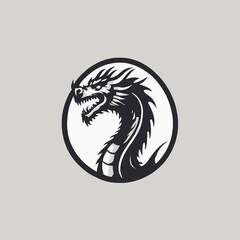 Dragon Logo EPS Format Design Very Cool