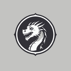 Dragon Logo EPS Format Design Very Cool