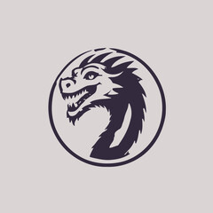 Dragon Logo EPS Format Design Very Cool