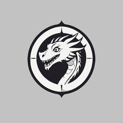 Dragon Logo EPS Format Design Very Cool