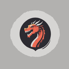 Dragon Logo EPS Format Design Very Cool