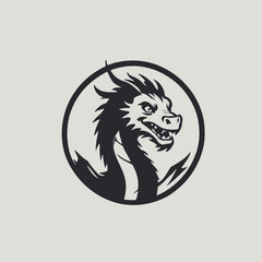 Dragon Logo EPS Format Design Very Cool