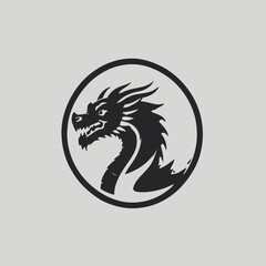 Dragon Logo EPS Format Design Very Cool