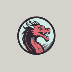 Dragon Logo EPS Format Design Very Cool