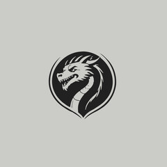 Dragon Logo EPS Format Design Very Cool