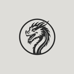Dragon Logo EPS Format Design Very Cool