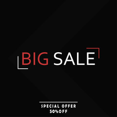 big sale special offer 50%off