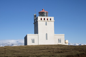 Fototapeta na wymiar Dyrhólaey Lighthouse, Iceland
