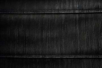 Surface of black fabric denim grunge texture dark-gray tone. Banner, background design images. Blank copy space for text Close-up