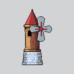 Pixel art illustration Windmill. Pixelated Windmill. Farm Windmill
pixelated for the pixel art game and icon for website and video game. old school retro.
