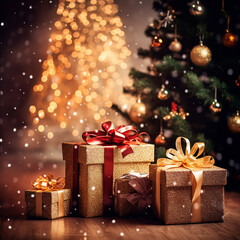 &Aacute;rbol de Navidad con regalos