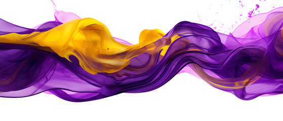 abstract wave with purple and orange liquid