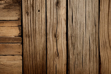 Rustic Reverie: Antique Wood Plank Surface