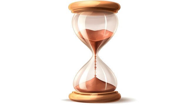 hourglass isolated on transparent background
