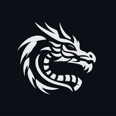 Dragon vector icon illustration design logo template